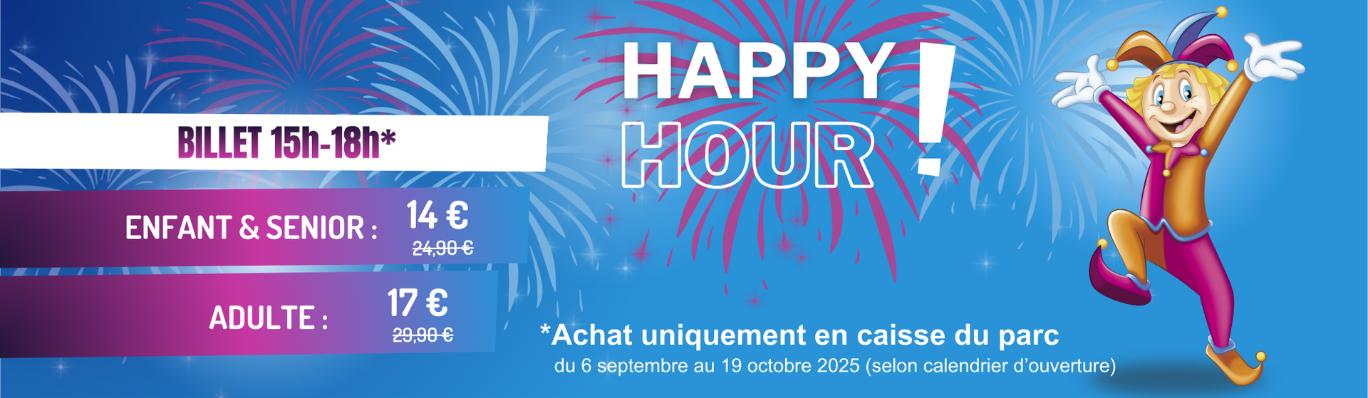 Offre billet happy hour