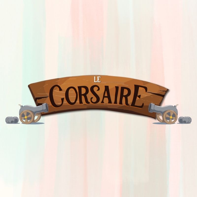 Logo du Corsaire, un point de restauration estival du parc Bagatelle