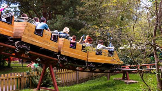 Photo du train du Spirale Express, le petit train de la mine pour les plus jeunes 