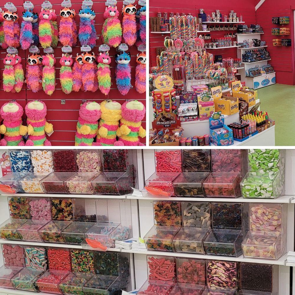 Photo des bonbons disponibles à l'achat au Candy Shop, la confiserie du parc Bagatelle